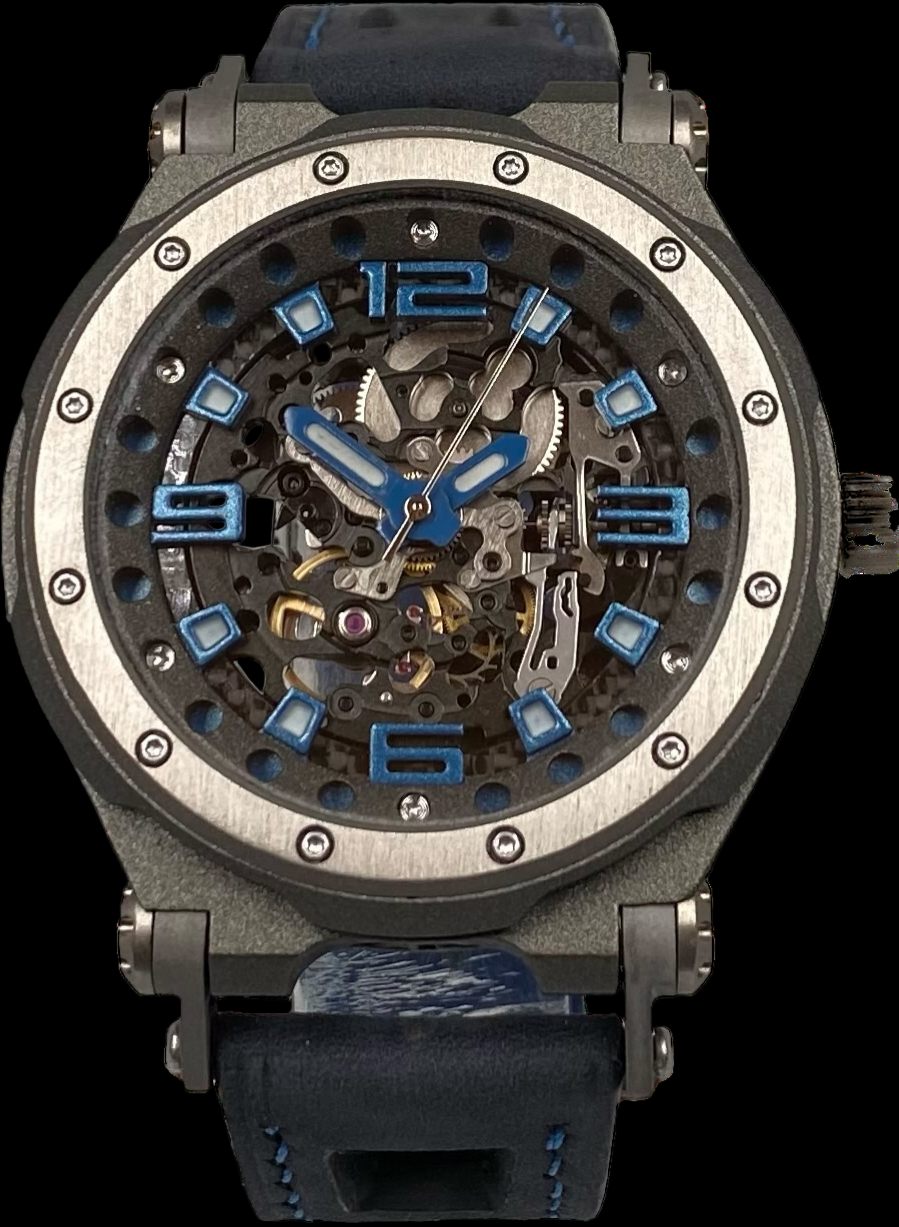 SYNCHRO II Blue Skeleton Automatic
