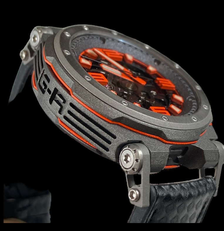 SYNCHRO R Orange Skeleton Automatic