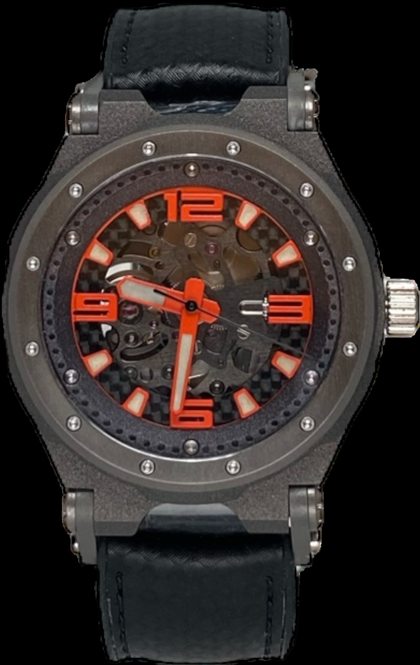 SYNCHRO R Orange Skeleton Automatic