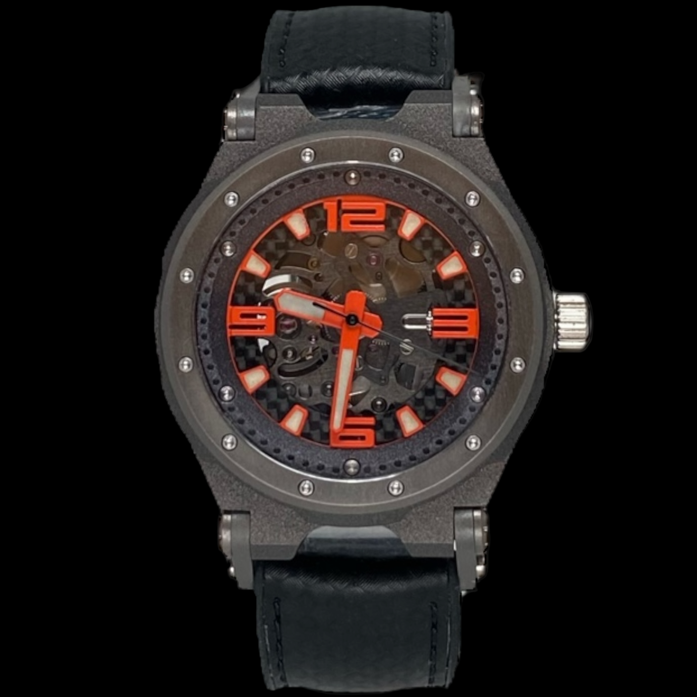 SYNCHRO R Orange Skeleton Automatic