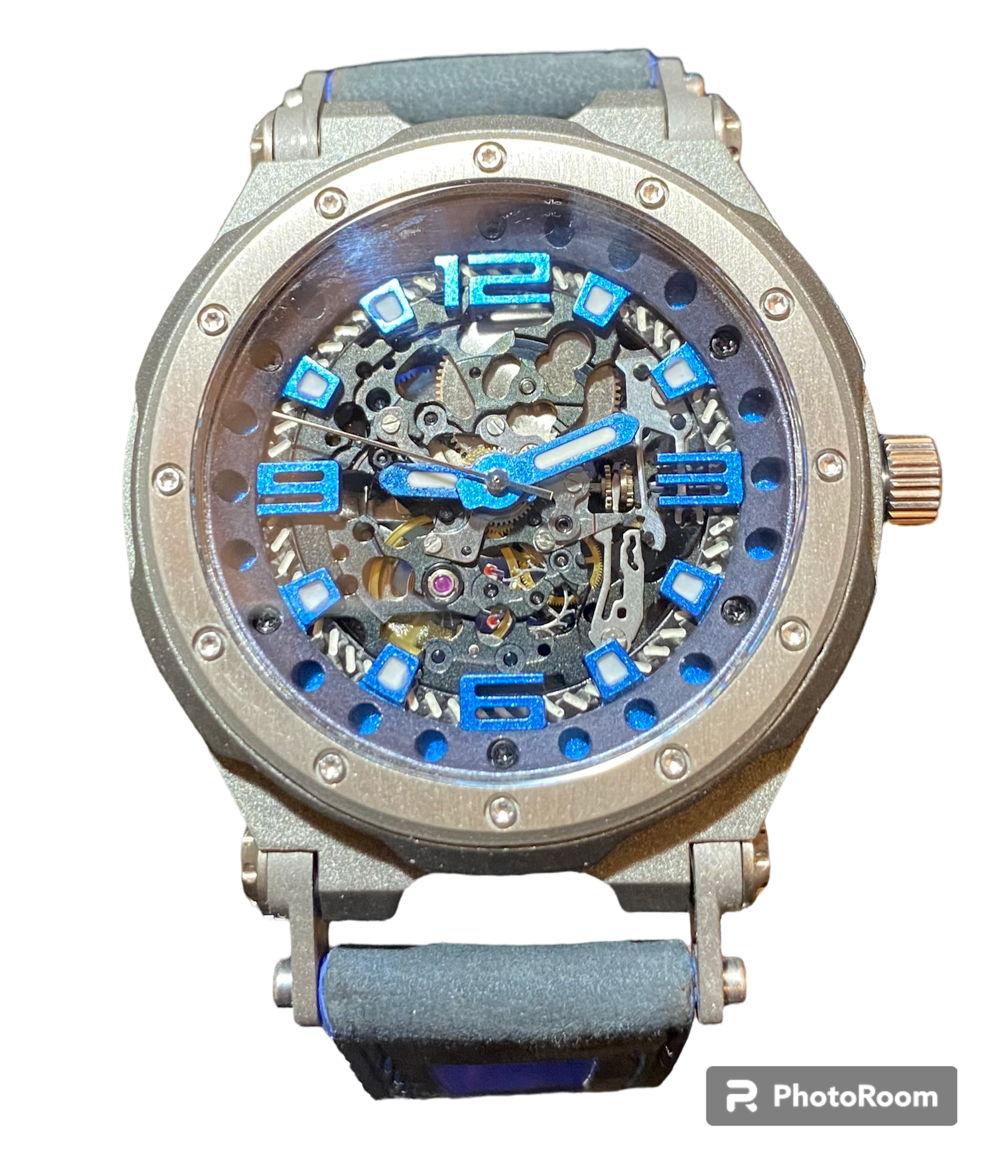 SYNCHRO II Blue Skeleton Automatic