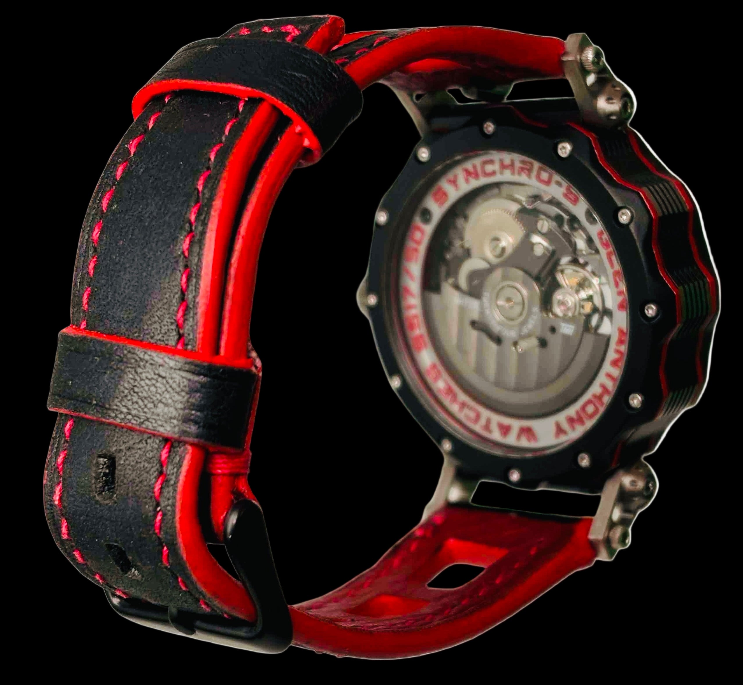 Synchro Sport Red and Black Automatic