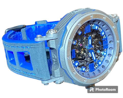 SYNCHRO II Blue Skeleton Automatic