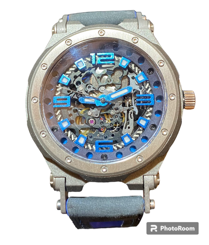 SYNCHRO II Blue Skeleton Automatic