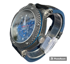 Synchro II Skeleton Automatic Watch - Knurled Bezel